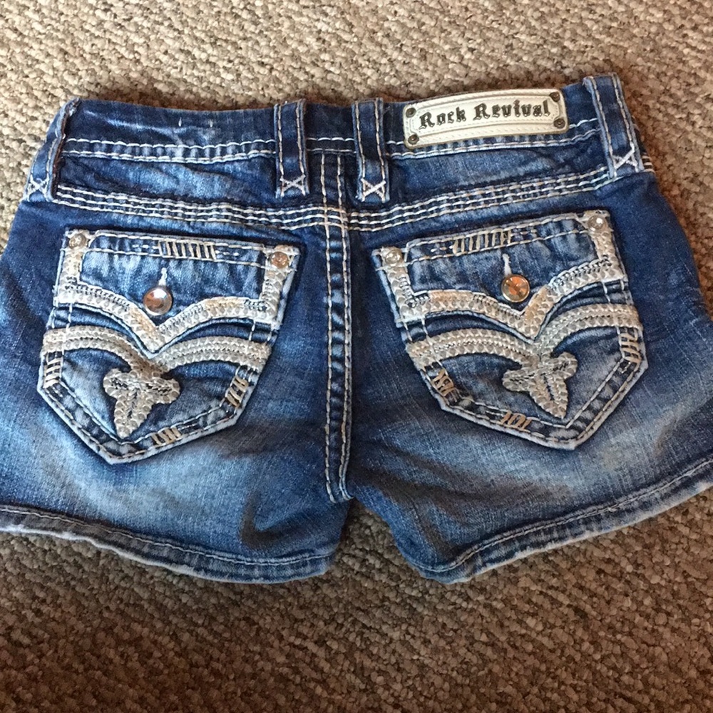 Rock Revival Jean Shorts Size 26